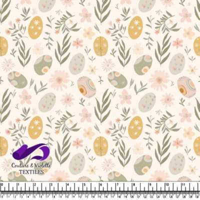 Motif Œufs de Pâques Floraux du Printemps