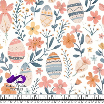 Motif Floral de Printemps et Pâques