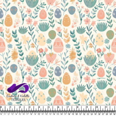 Motif Floral de Printemps pour Pâques