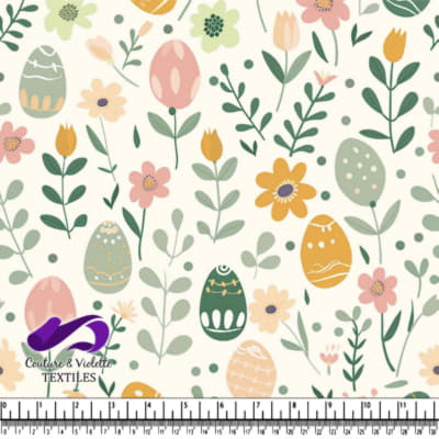 Motif Floral de Pâques Printanier