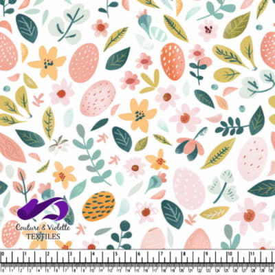 Spring Floral and Leaf Pattern Design