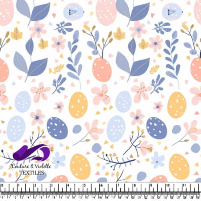 Easter Eggs and Floral Pattern Design