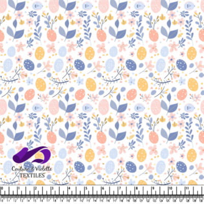 Easter Eggs and Floral Pattern Design