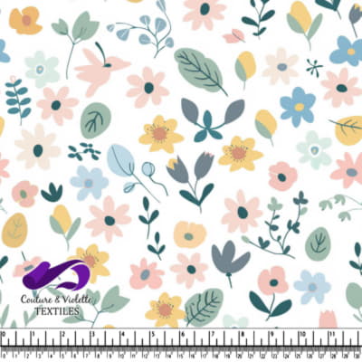 Motif Fleuri Pastel