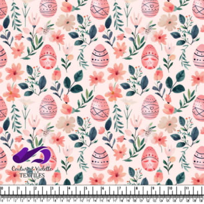 Motif d'œufs de Pâques floraux printaniers