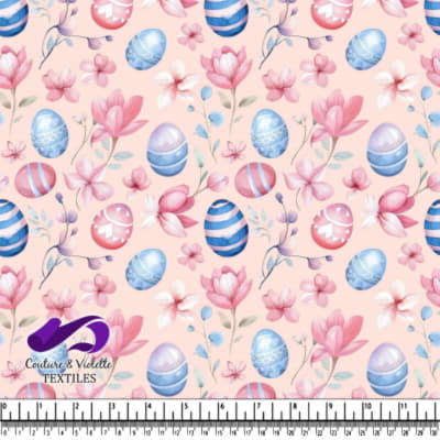 Easter Eggs and Spring Blossoms Pattern