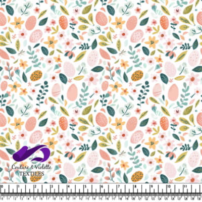 Motif Floral Pastel de Printemps