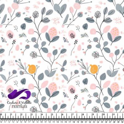 Motif Floral Pastel Délicat