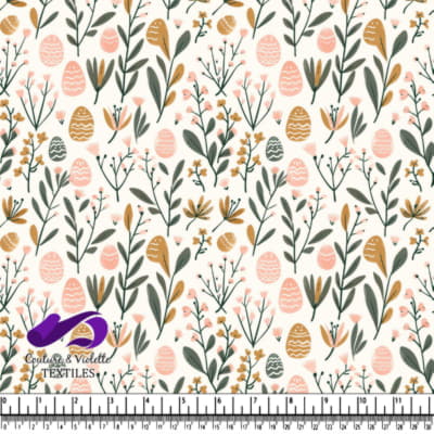Easter Eggs and Spring Blossoms Pattern