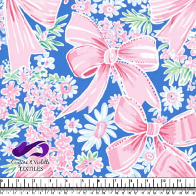Noeuds Roses et Fleurs de Printemps