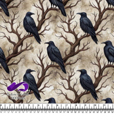 Corbeaux Posés sur des Branches Nues