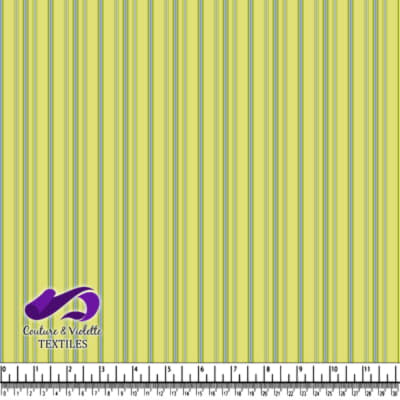 Yellow and Blue Striped Fabric Pattern