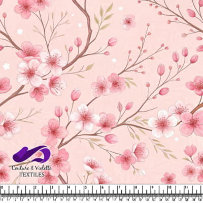 Delicate Pink Cherry Blossom Pattern