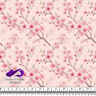 Soft Pink Cherry Blossom Pattern