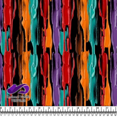 Design de Goutelettes de Peinture Abstraites Vibrantes