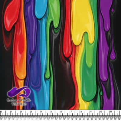 Traînées de Peinture Arc-en-Ciel Fondantes