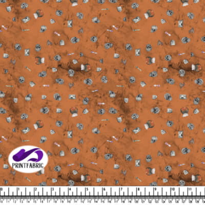 Halloween - Skull and grave - Tomato cream