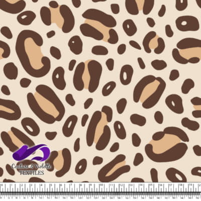 Texture animale - Guépard en crème et marron