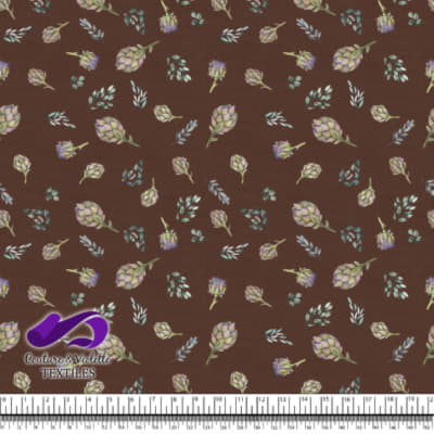 Artichaut sur Fond Marron en Centre-Ville