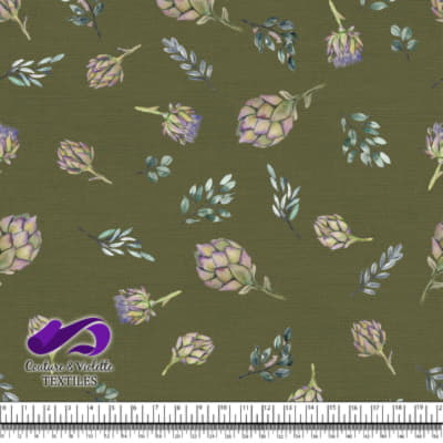 Artichaut sur Fond Olive