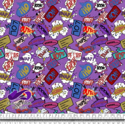 Comic book - Bulles de Dialogue LOL sur Fond Violet