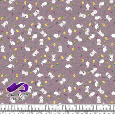 Pâques - Animaux mignons sur fond texturé de sureau