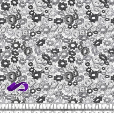 Mecanique - Engrenage - Blanc