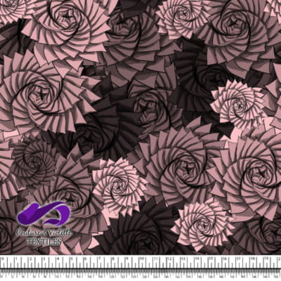 Nature Geometry - Plantes sur fond strawberry cream