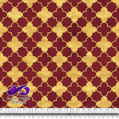 Geo art déco - Trèfles dorés - Winery