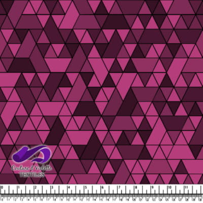 Triangles sport - noir et rose