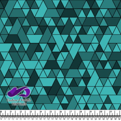 Triangles sport - noir et sarcelle