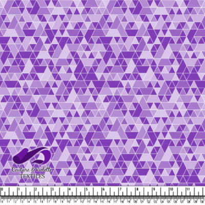 Triangles sport - blanc et violet