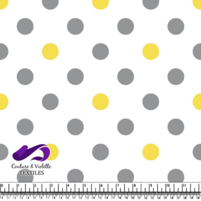 Spring Fling - Pois jaune et gris