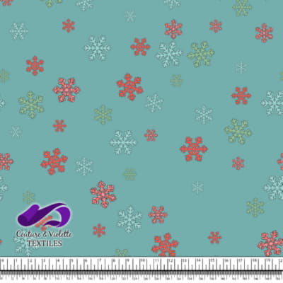 Johnny's XMAS - Flocons de neige - bleu