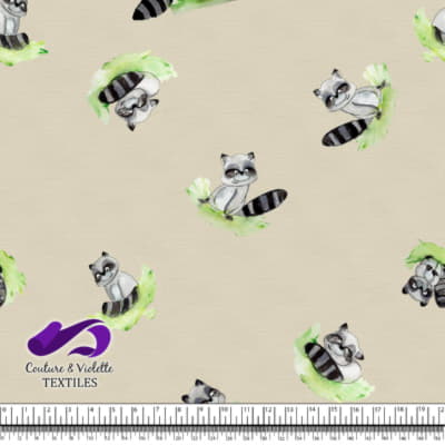 Petits animaux - Raton laveur - Cream cloud