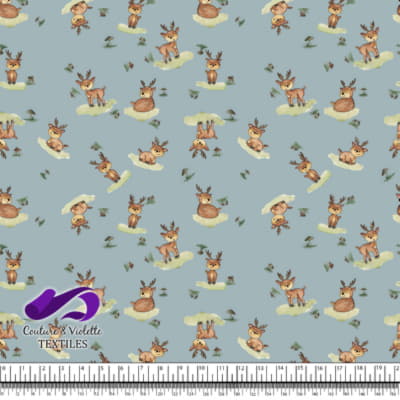 Petits animaux - Cerfs - Blue cloud