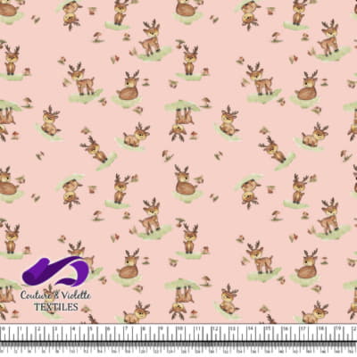 Petits animaux - Cerfs - Pink cloud