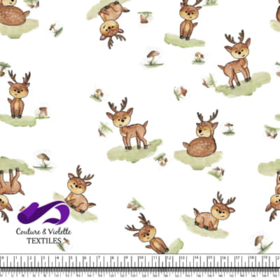 Petits animaux - Cerfs - Blanc