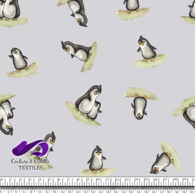 Petits animaux - Penguin - lilac cloud