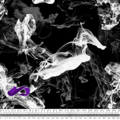 Vapeur - Blanc sur fond noir