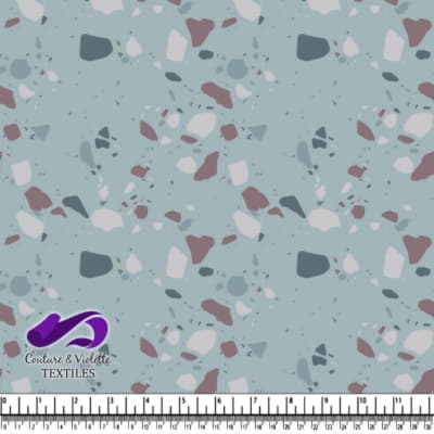 Terrazzo - Chunks Neutral - Blue cloud