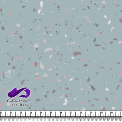 Terrazzo - spots Neutral - Blue cloud