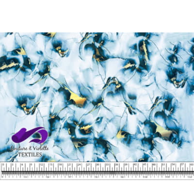 Encre - bleu avec accents dorés