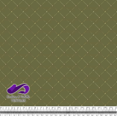 Faux matelassé - Gold - Olive