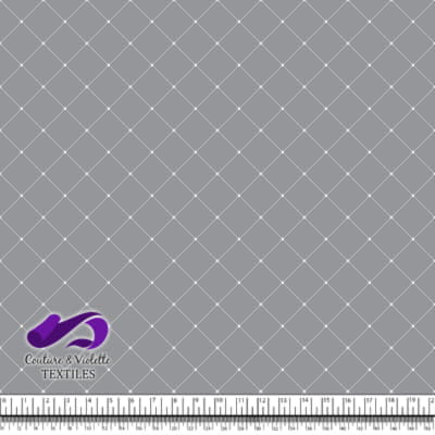 Faux matelassé - Blanc - Ultimate gray