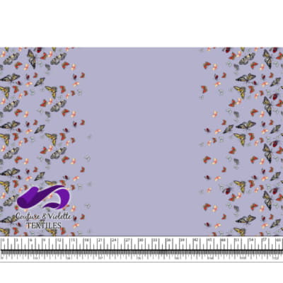 Papillon - Bordure - Lilac