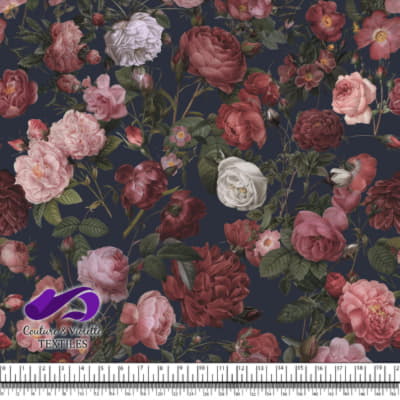 Fleurs automne - After midnight blue