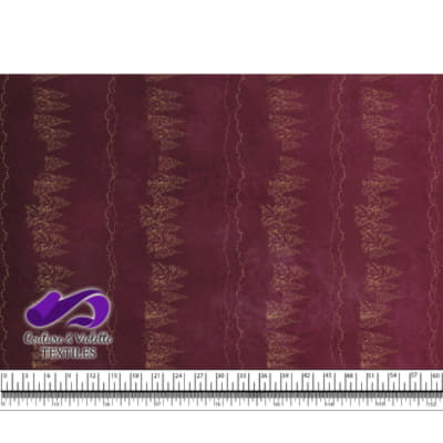 Hiver Noël Rouge - Sapins