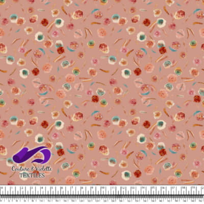 Monstera - Roses - Dusty rose