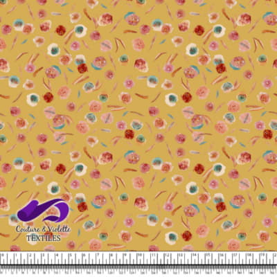 Monstera - Roses - Military gold